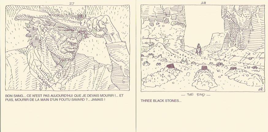 Jean Giraud - Blueberry "Three Black Birds" 1873 * Colorado Territory - Portfolio - Amazonie BD - Stardom