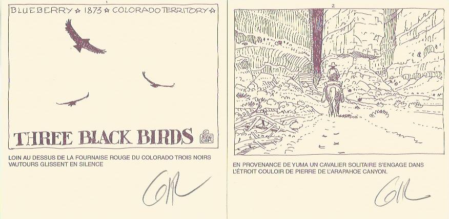 Jean Giraud - Blueberry "Three Black Birds" 1873 * Colorado Territory - Portfolio - Amazonie BD - Stardom