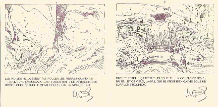 Jean Giraud - Blueberry "Three Black Birds" 1873 * Colorado Territory - Portfolio - Amazonie BD - Stardom