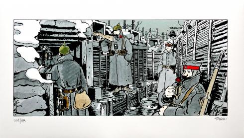 Tardi - Estampe "Putain de guerre" - Diptyque - Amazonie BD