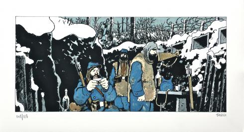 Tardi - Estampe "Putain de guerre" - Diptyque - Amazonie BD