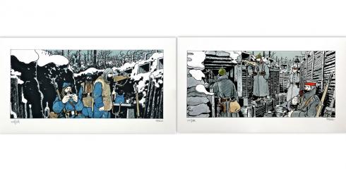 Tardi - Estampe "Putain de guerre" - Diptyque - Amazonie BD