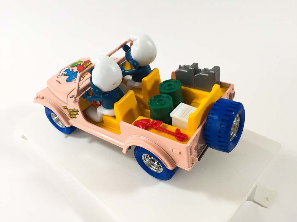 Peyo - Jeep Schtroumpfs - Burago 1984 MIB - Smurfs Puffi Schlumpfe - Amazonie BD