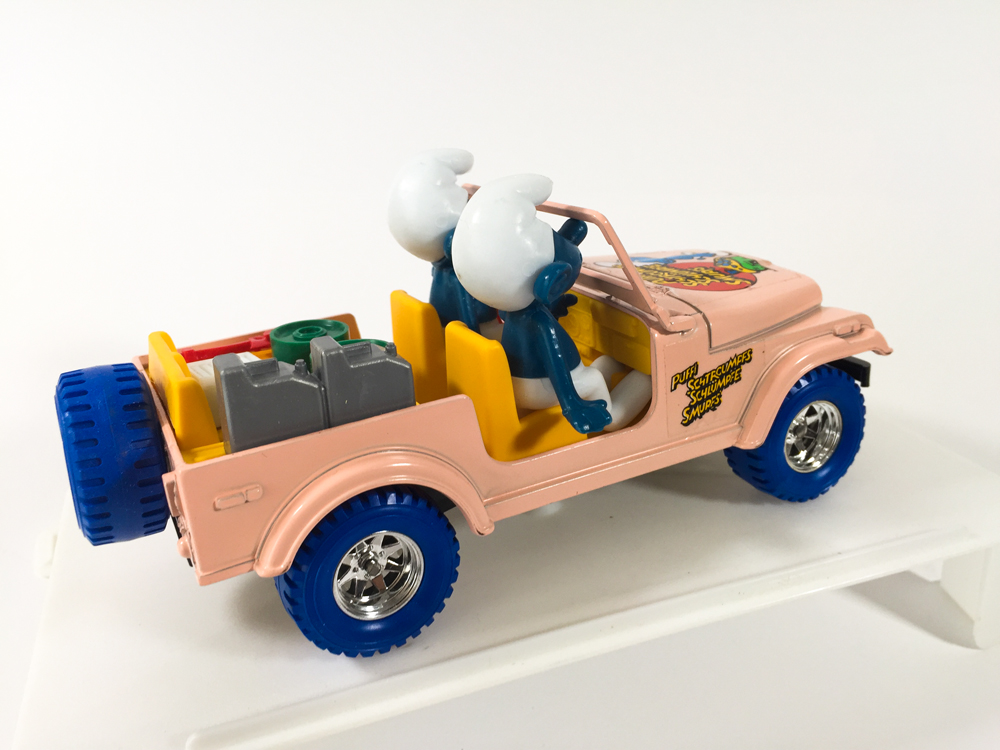 Peyo - Jeep Schtroumpfs - Burago 1984 MIB - Smurfs Puffi Schlumpfe - Amazonie BD