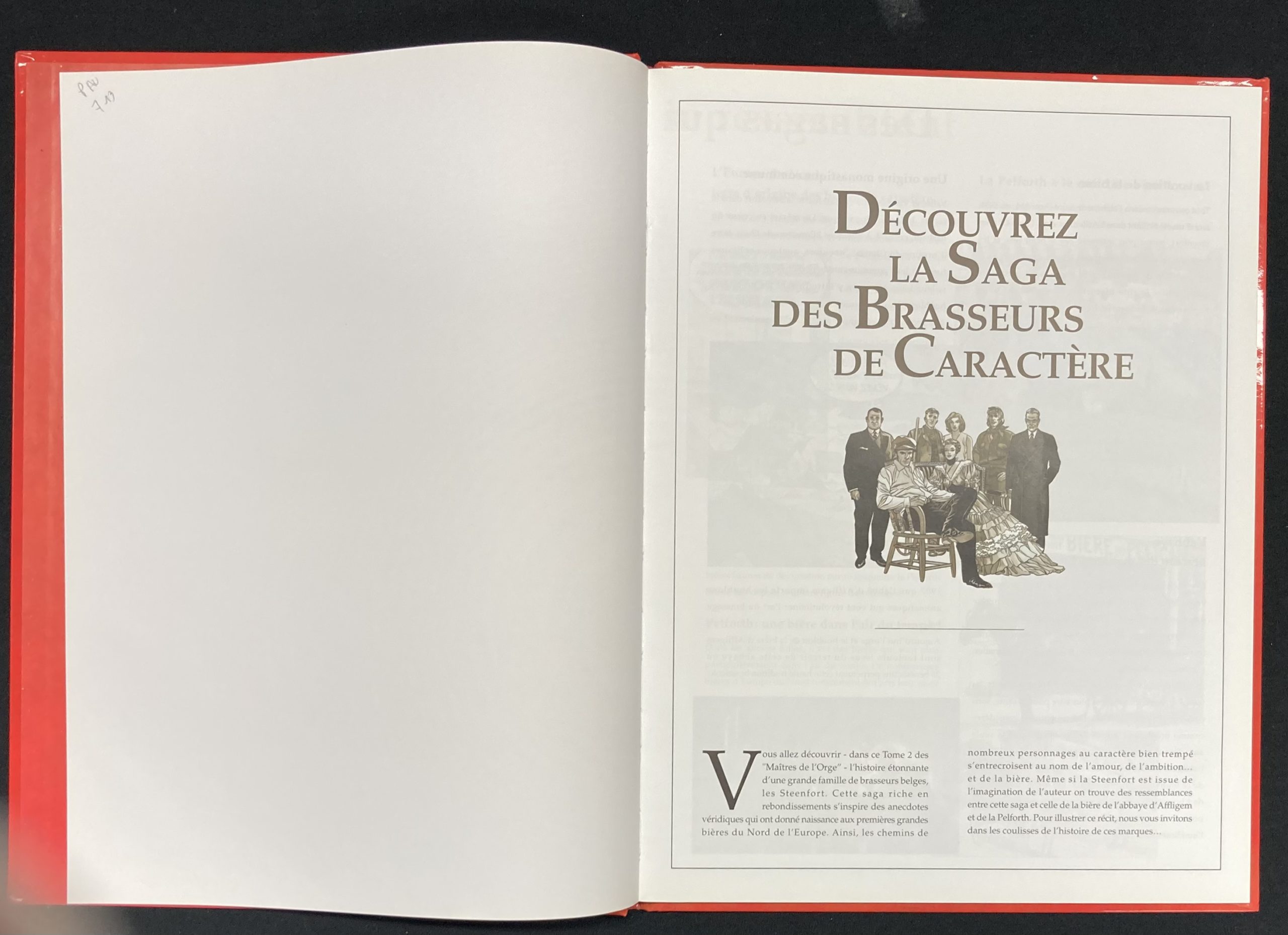 Valles & Van Hamme - Les Maîtres de l'Orge N° 2 Margrit, 1886 - Publicité - Amazonie BD