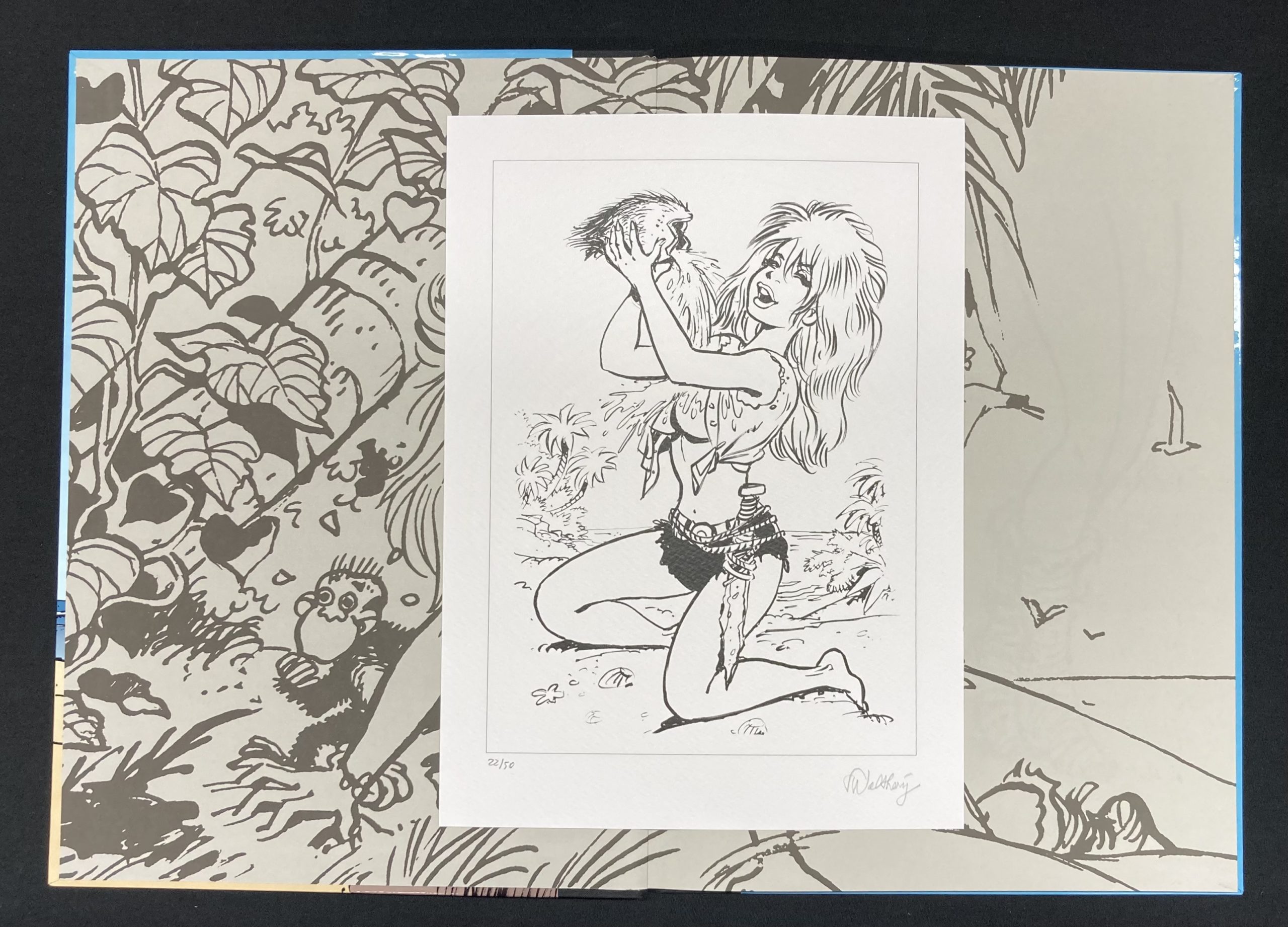 Walthéry – Natacha N° 10 « L’île d’outre monde » – Tirage de tête - Amazonie BD