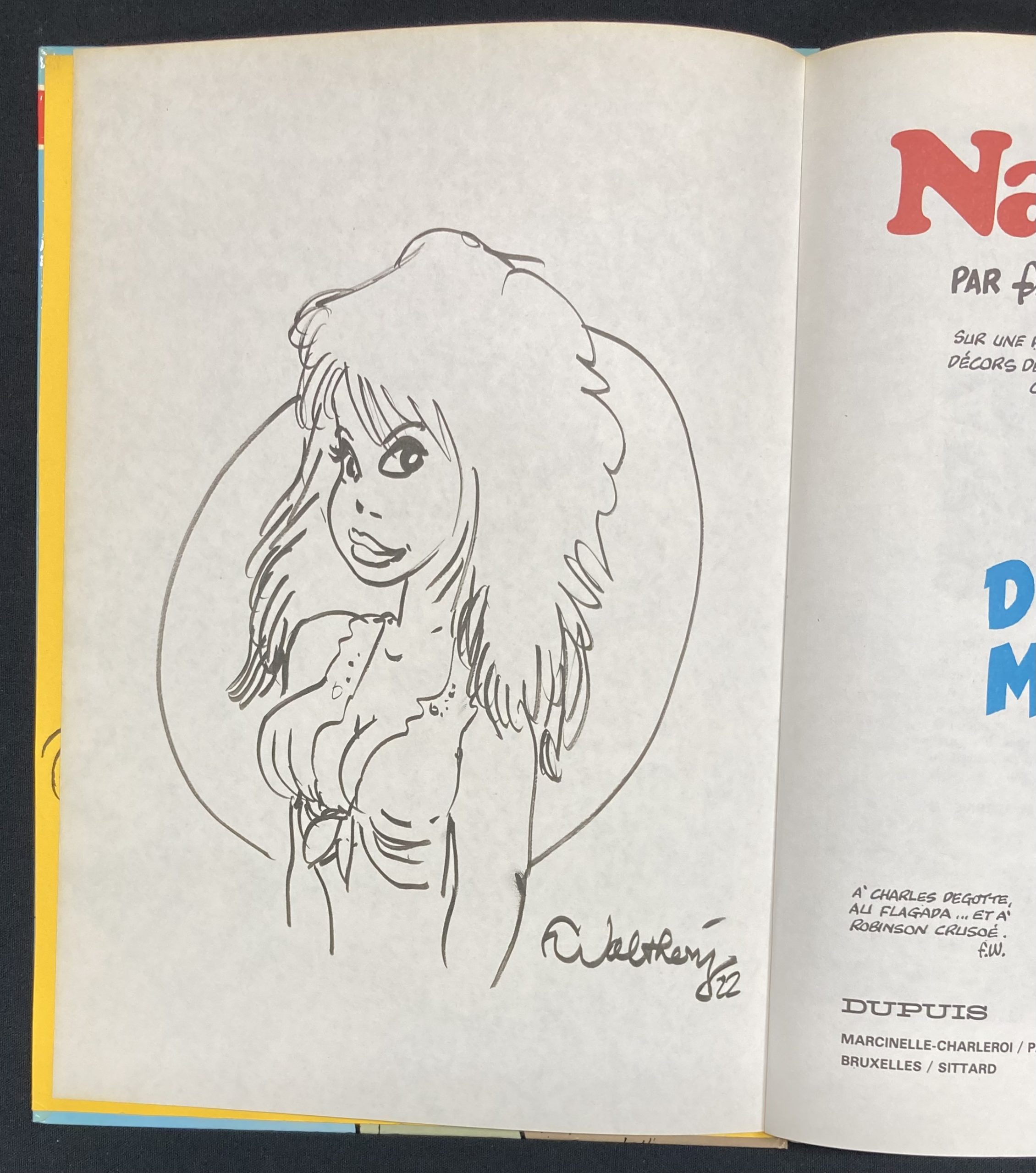 Walthéry - Dédicace Natacha N° 10 L'île d'outre monde - Amazonie BD